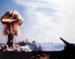 In 1951, nuclear tests began in Nevada.